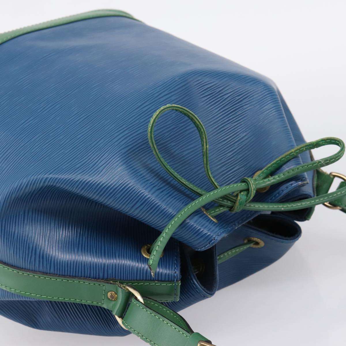 LOUIS VUITTON Epi Noe Shoulder Bag Bicolor Green Blue M44044 LV Auth bs37535