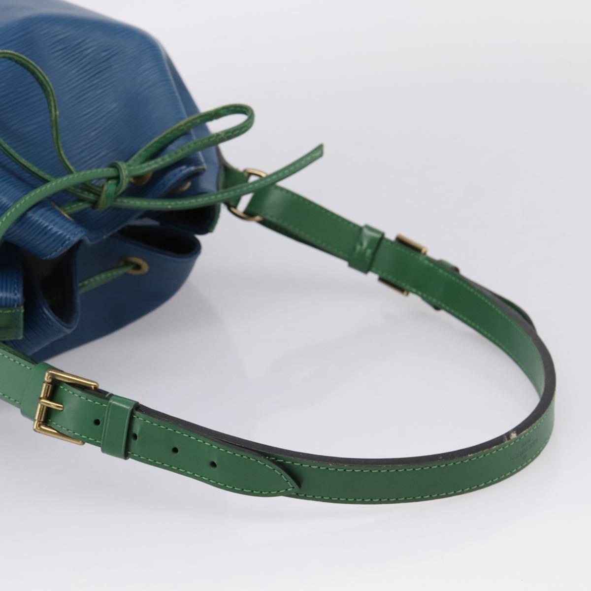 LOUIS VUITTON Epi Noe Shoulder Bag Bicolor Green Blue M44044 LV Auth bs37535