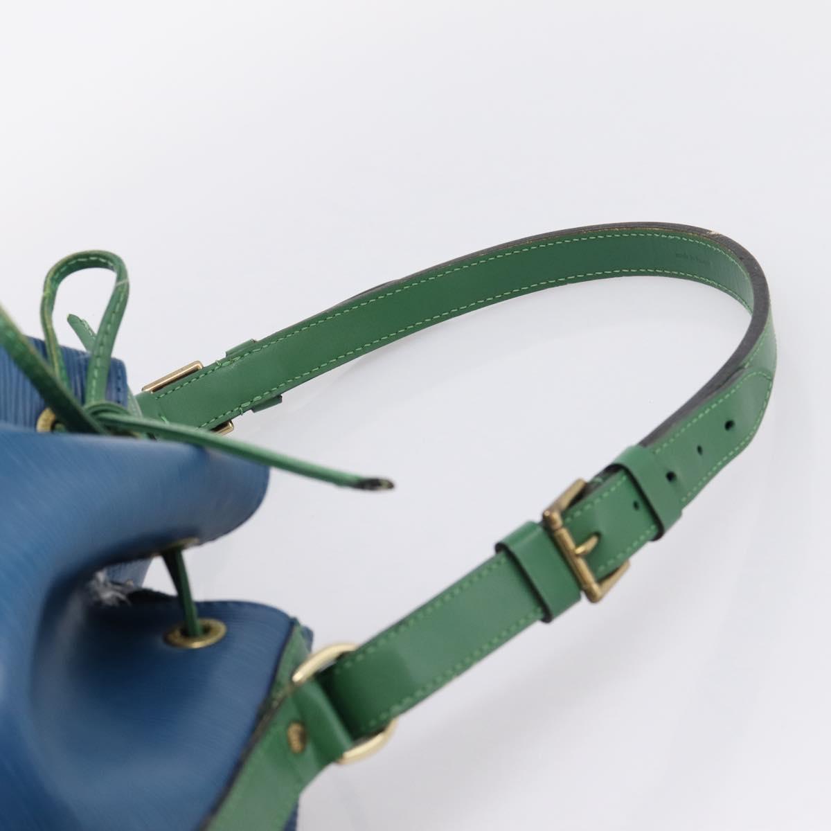 LOUIS VUITTON Epi Noe Shoulder Bag Bicolor Green Blue M44044 LV Auth bs37535