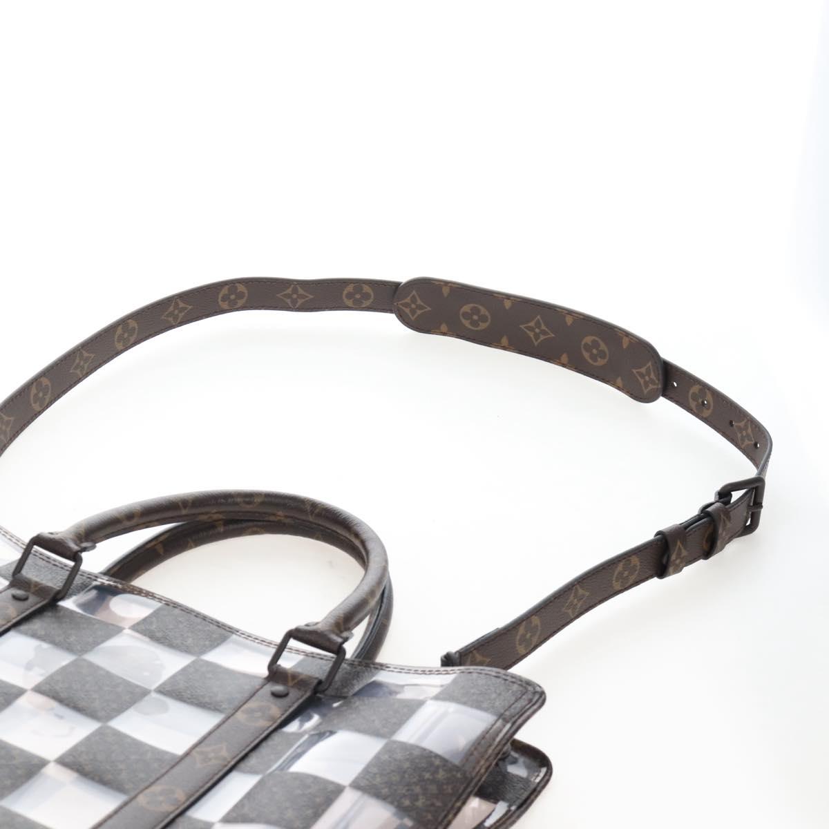 LOUIS VUITTON Monogram Chess Sac Plat Hand Bag 2way M20866 LV Auth bs37539A
