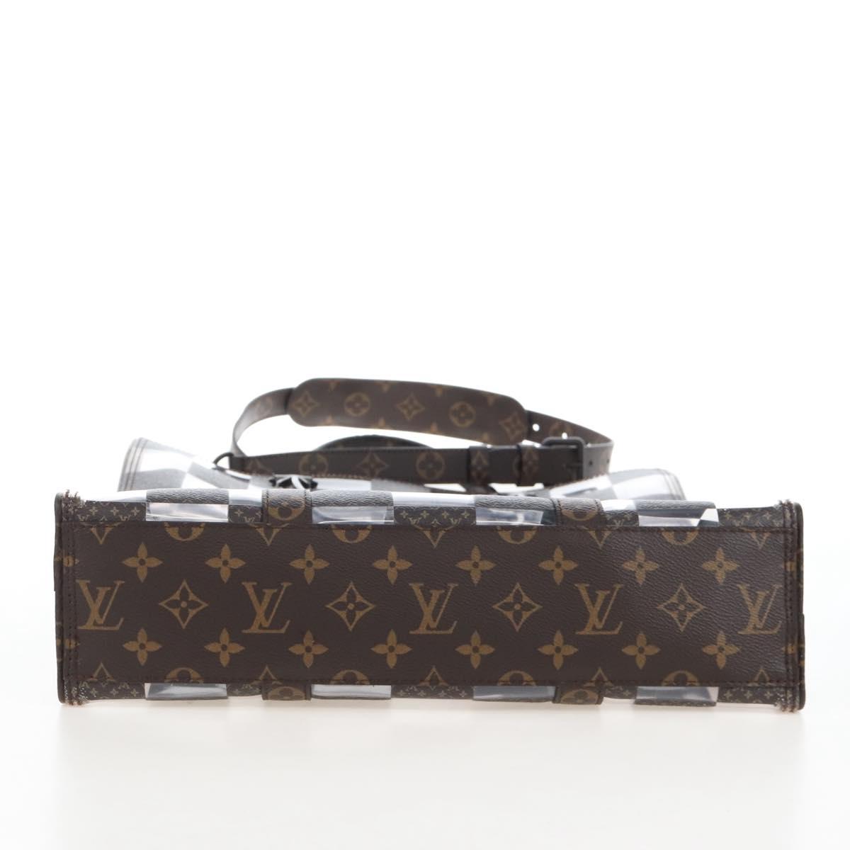 LOUIS VUITTON Monogram Chess Sac Plat Hand Bag 2way M20866 LV Auth bs37539A