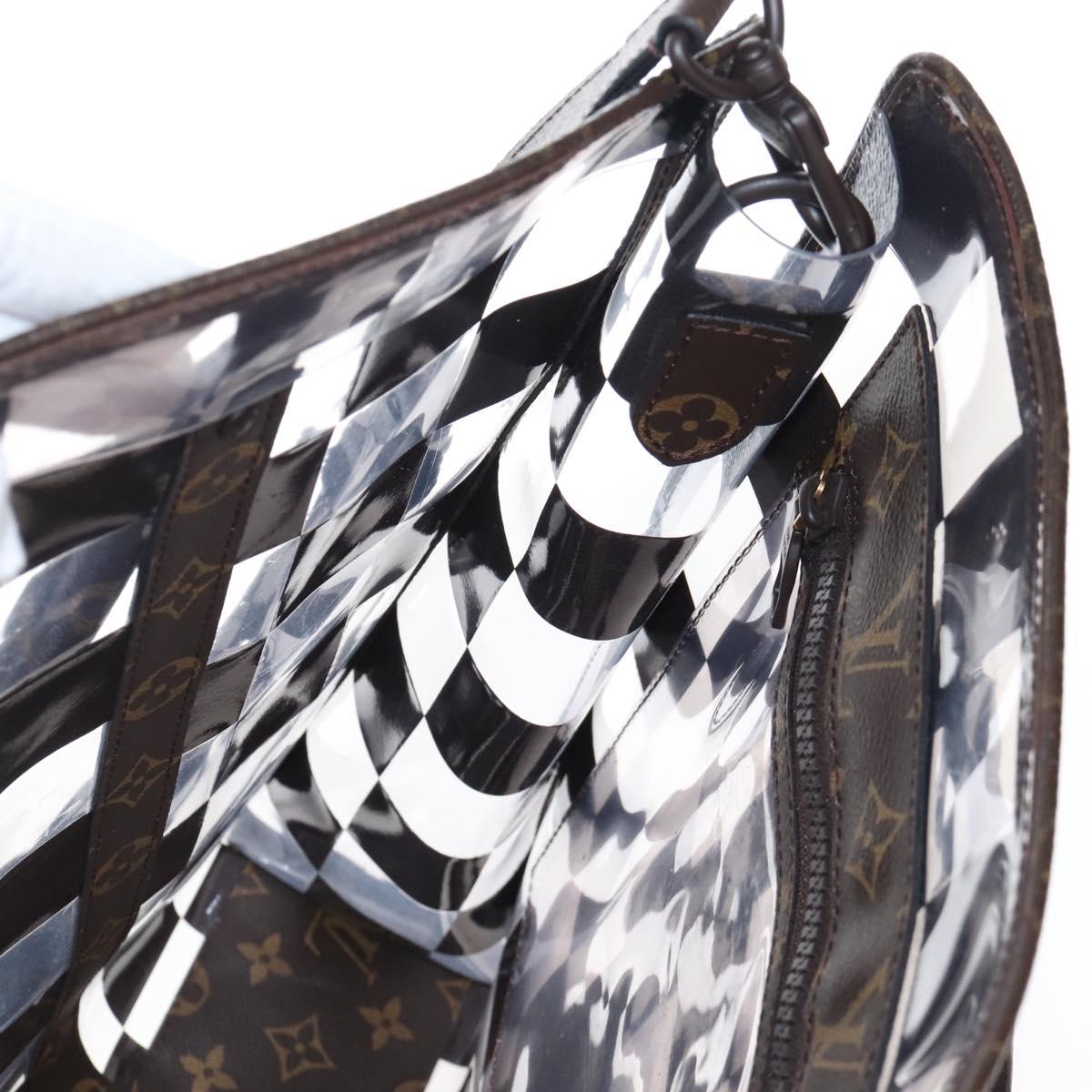 LOUIS VUITTON Monogram Chess Sac Plat Hand Bag 2way M20866 LV Auth bs37539A