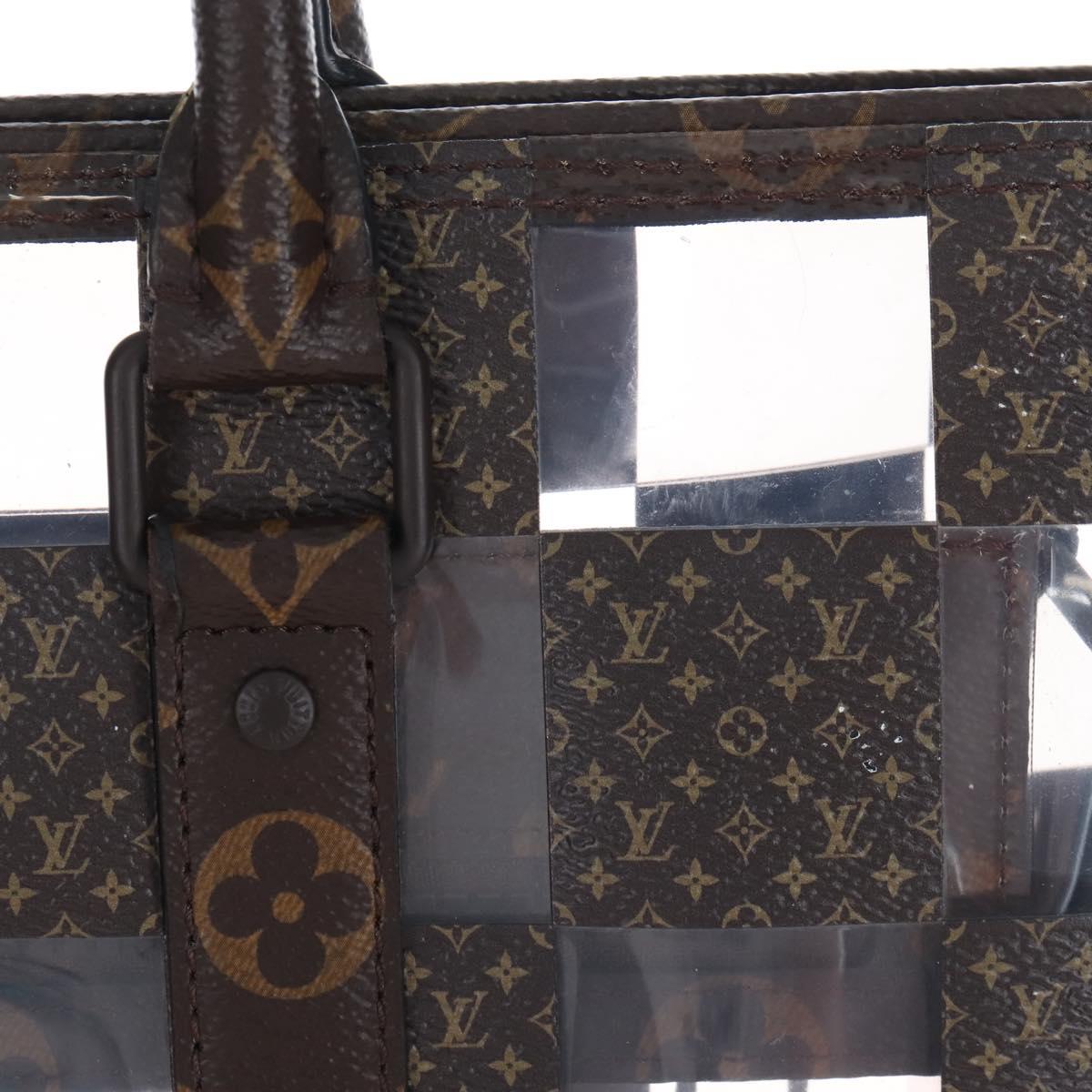 LOUIS VUITTON Monogram Chess Sac Plat Hand Bag 2way M20866 LV Auth bs37539A