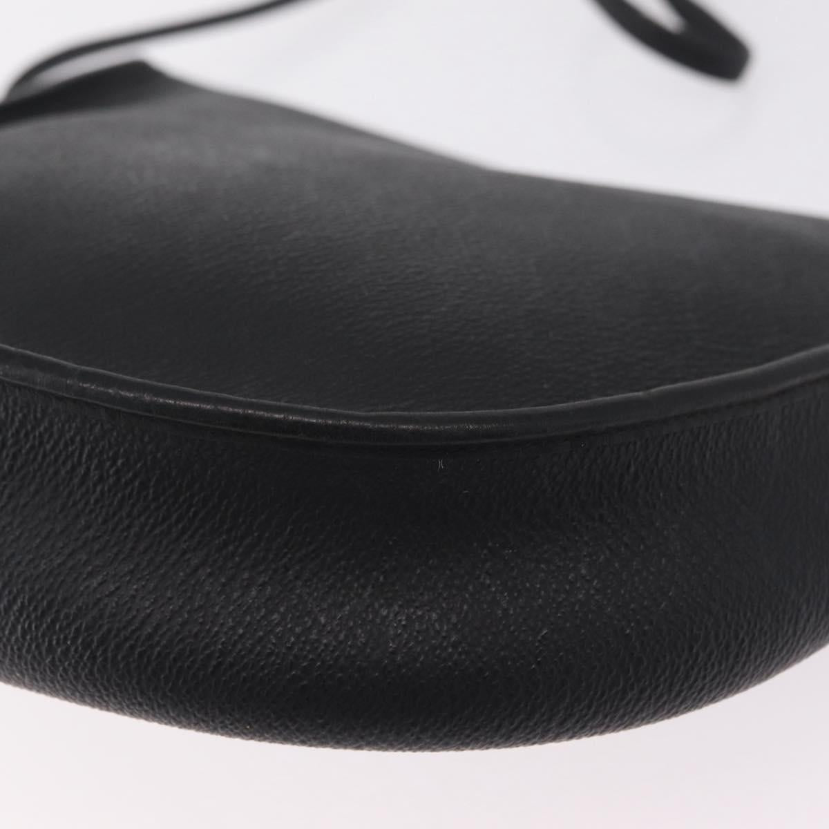 Christian Dior Honeycomb Shoulder Bag PVC Black Gold Auth bs37542