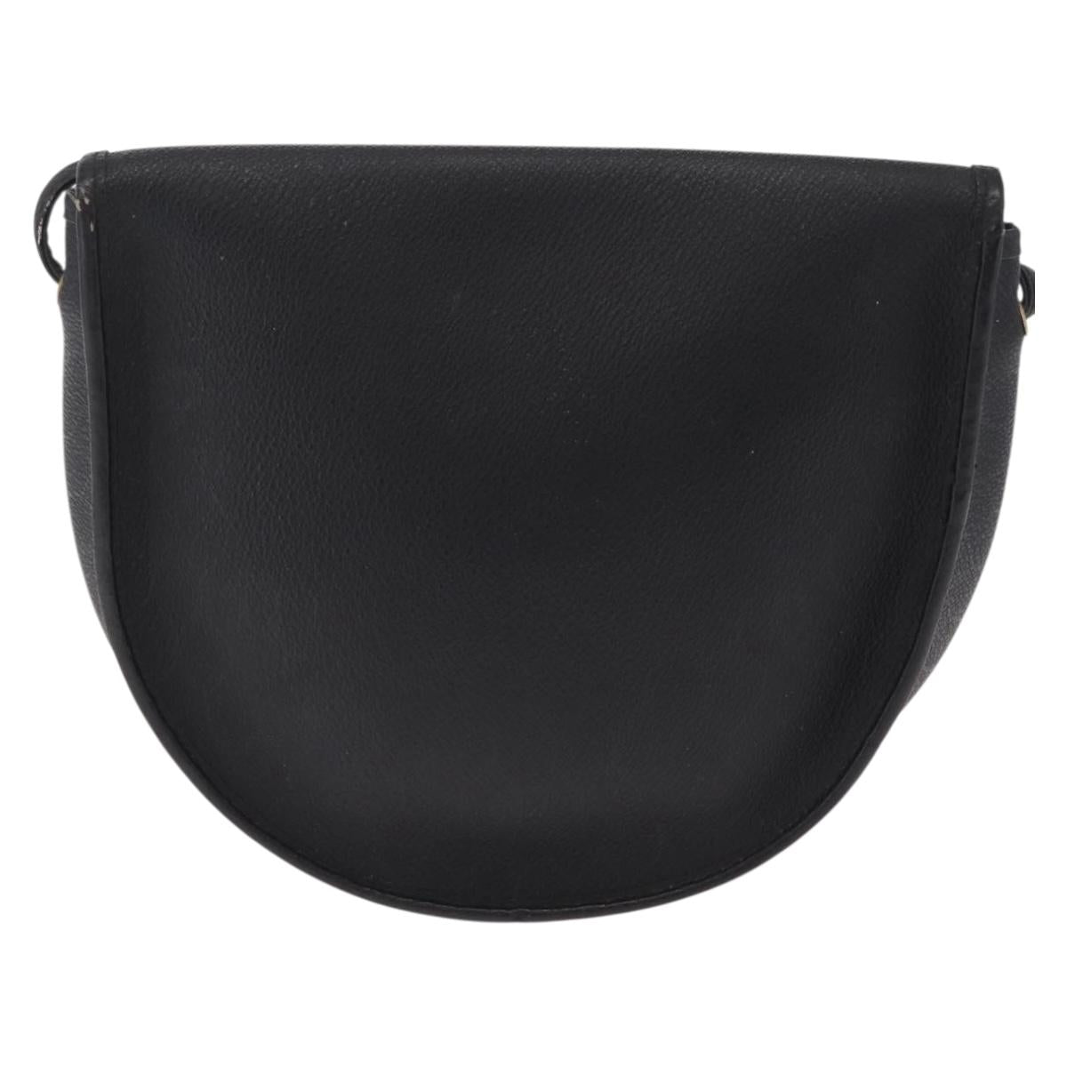 Christian Dior Honeycomb Shoulder Bag PVC Black Gold Auth bs37542