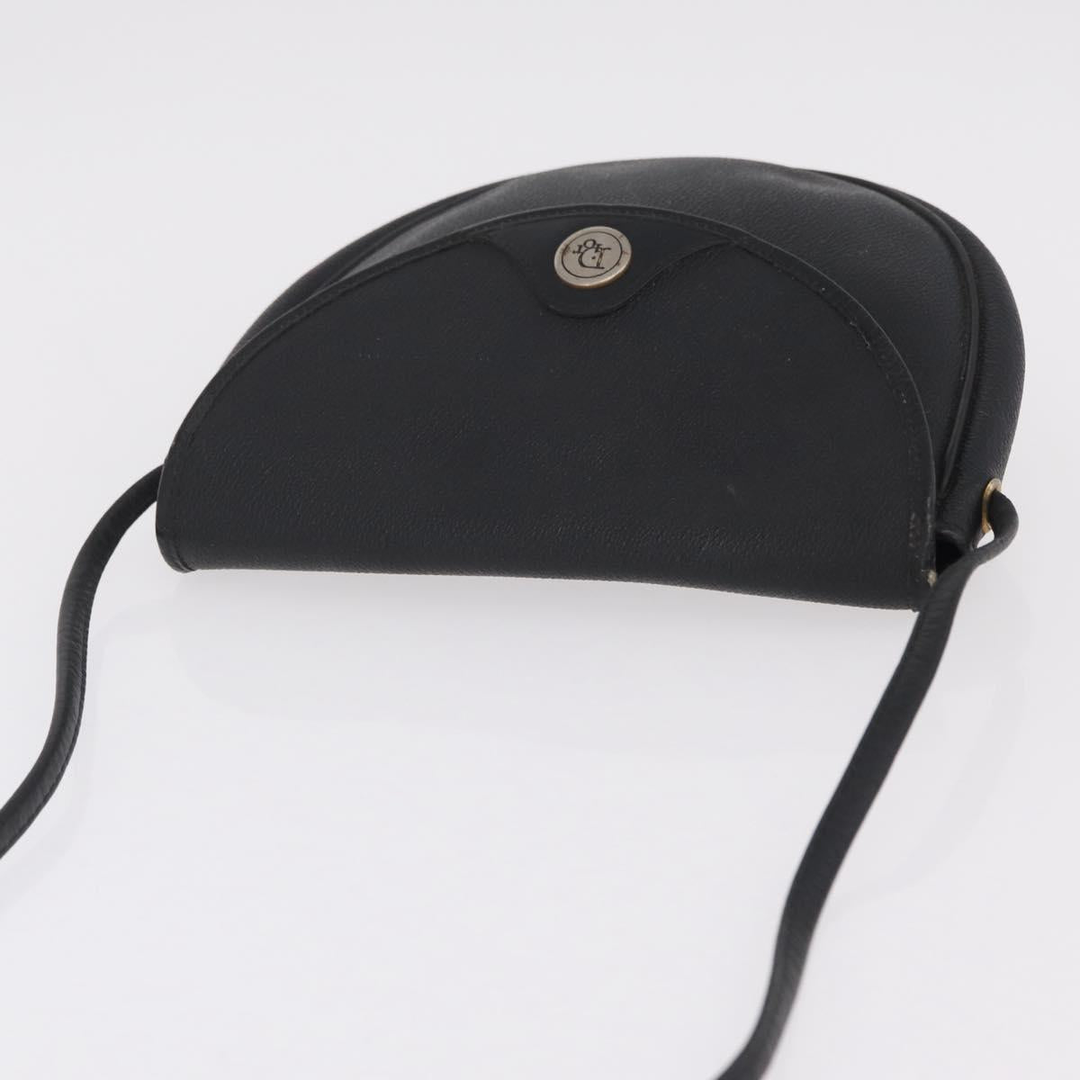 Christian Dior Honeycomb Shoulder Bag PVC Black Gold Auth bs37542