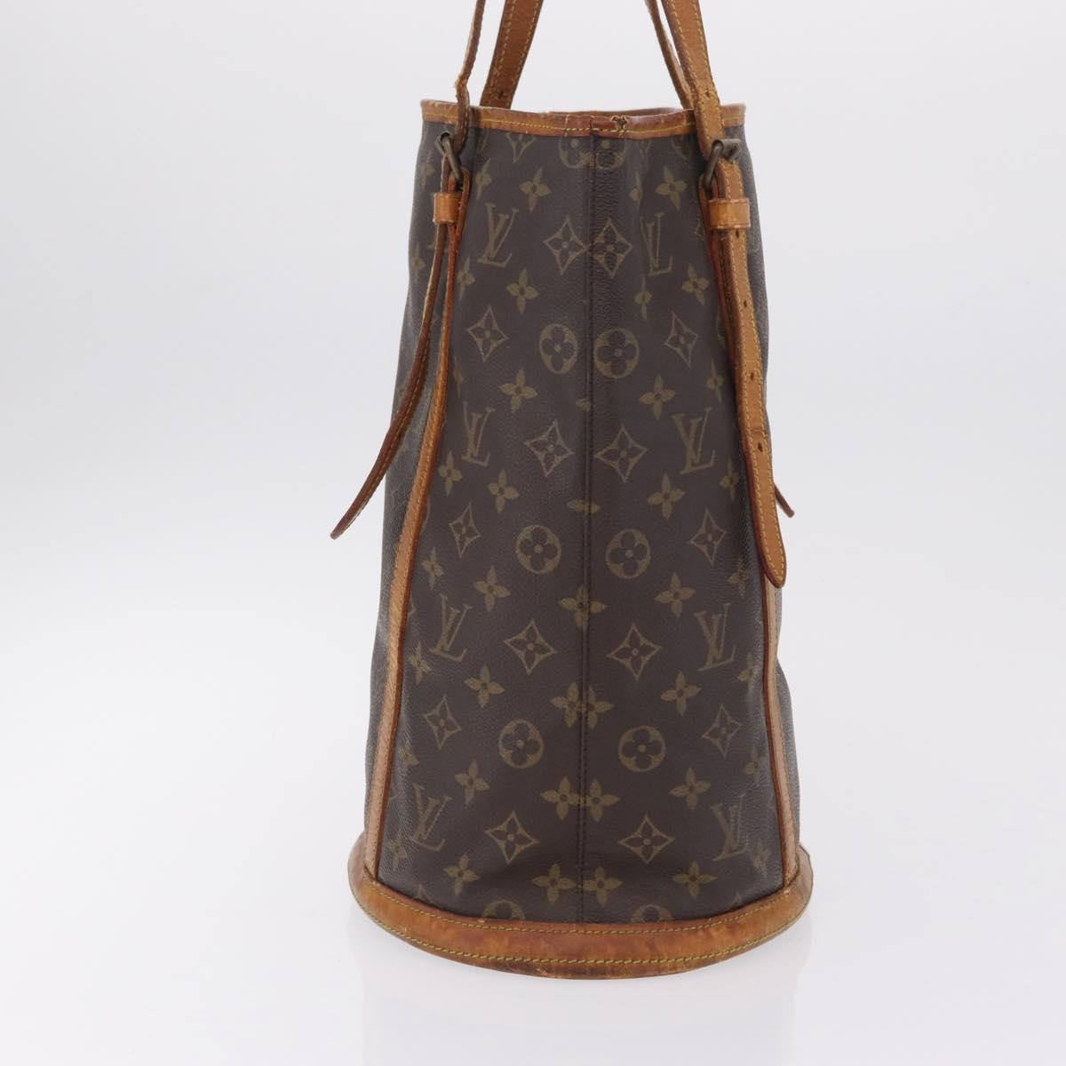 LOUIS VUITTON Monogram Bucket GM Shoulder Bag M42236 LV Auth bs37556