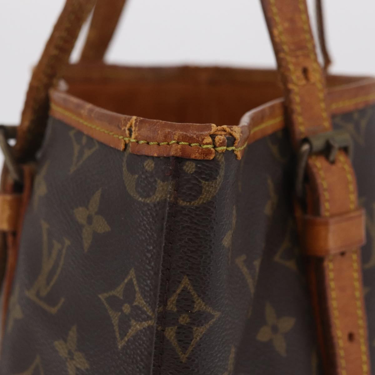 LOUIS VUITTON Monogram Bucket GM Shoulder Bag M42236 LV Auth bs37556