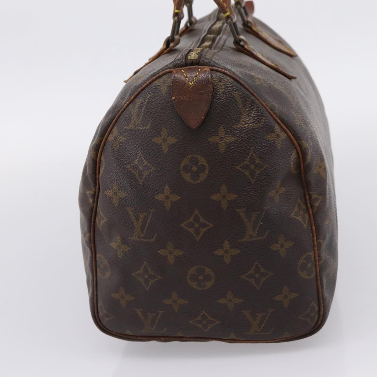 LOUIS VUITTON Monogram Speedy 30 Hand Bag M41526 LV Auth bs37558