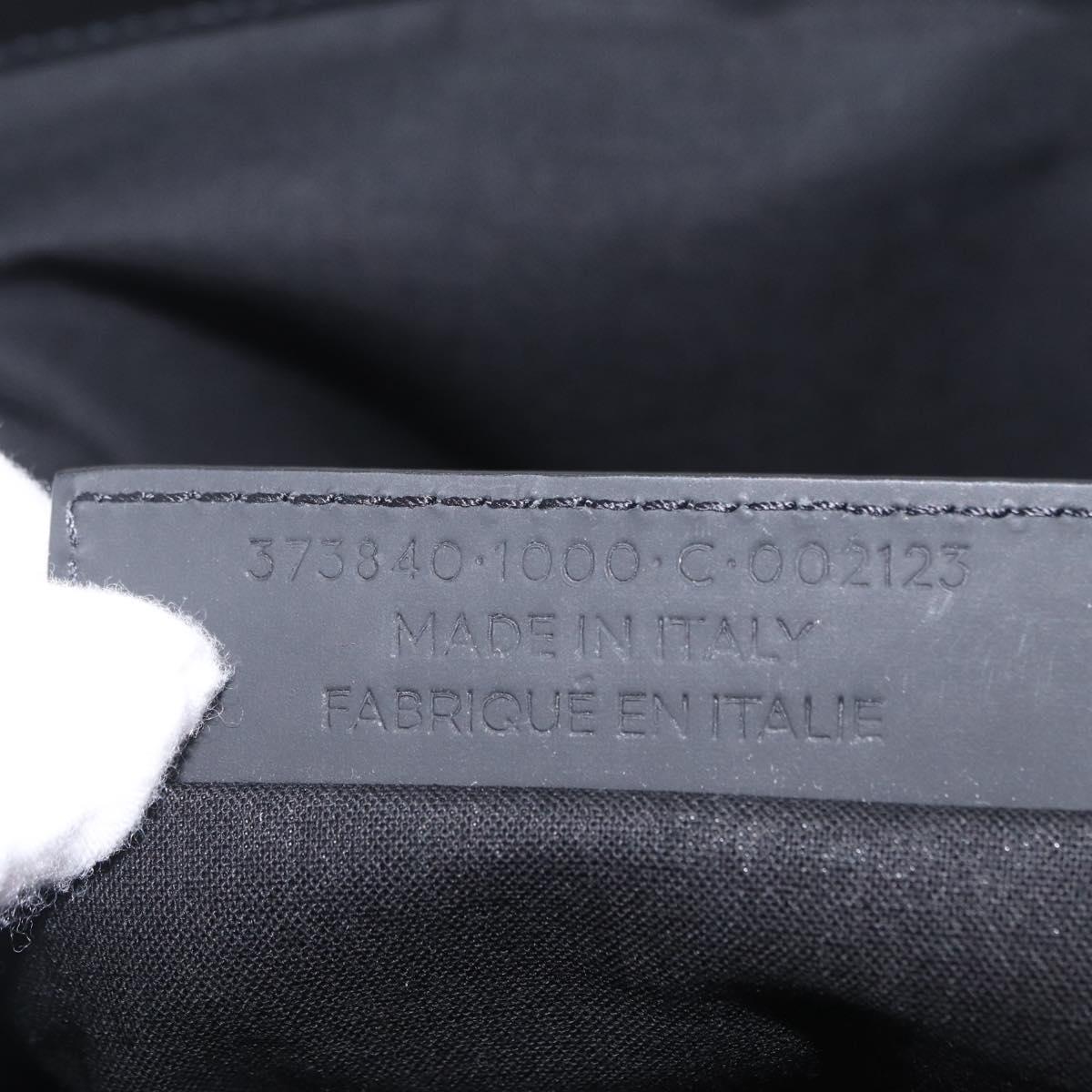Balenciaga Clutch Bag Canvas Silver Black 373840 Auth bs37565