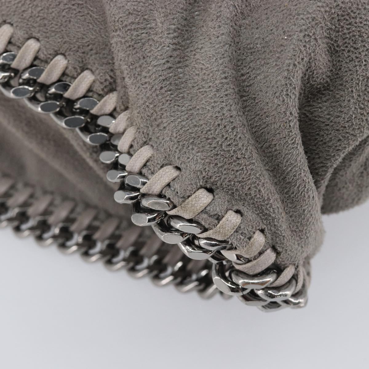 Stella McCartney Falabella Bag polyester Gray Silver 234387 Auth bs37579