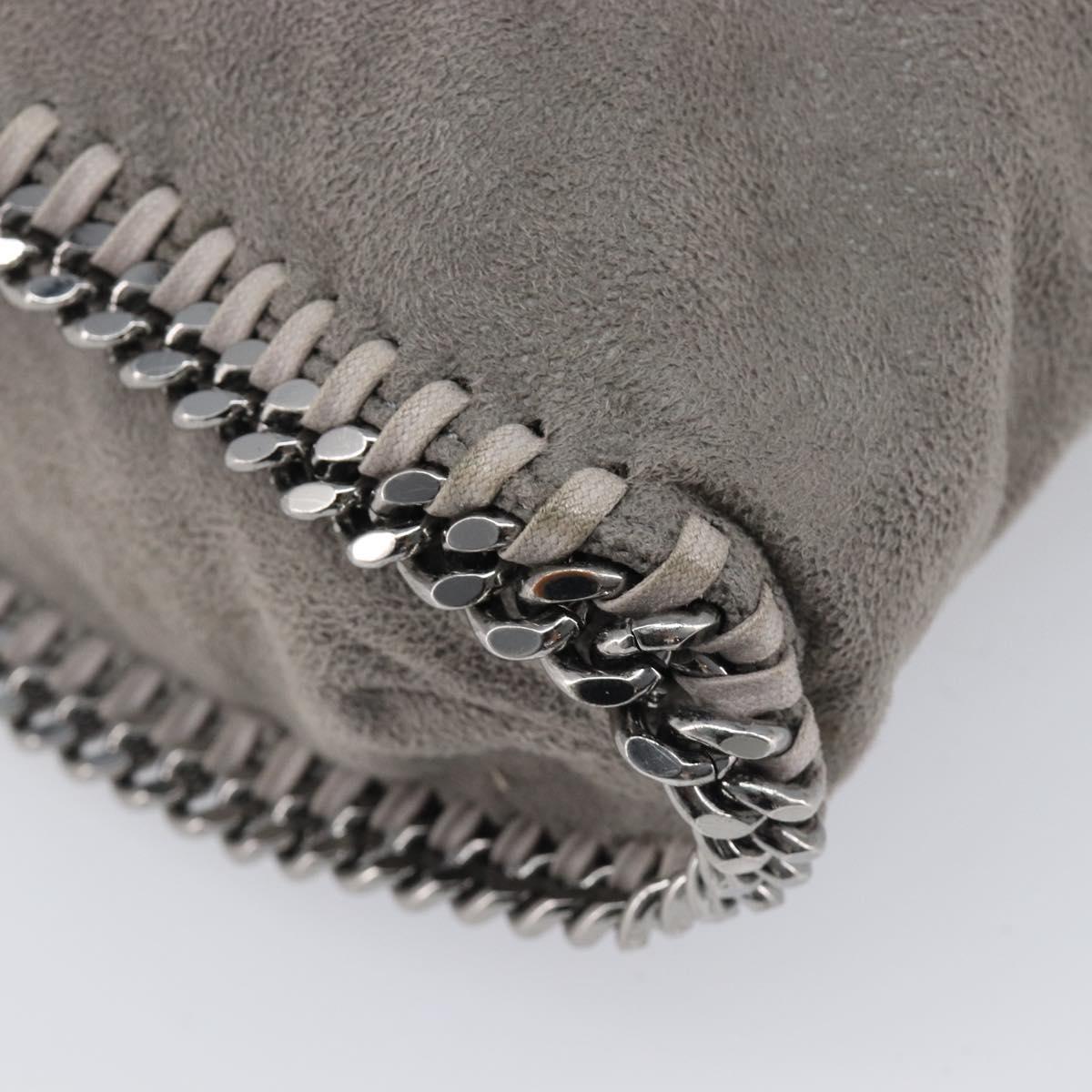 Stella McCartney Falabella Bag polyester Gray Silver 234387 Auth bs37579