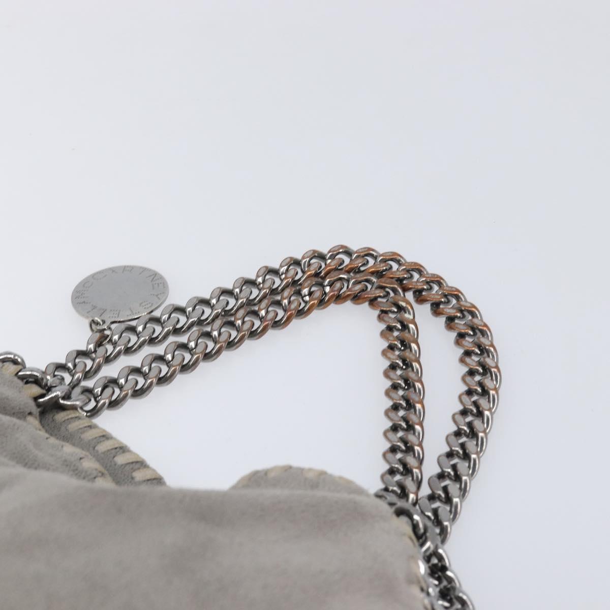 Stella McCartney Falabella Bag polyester Gray Silver 234387 Auth bs37579