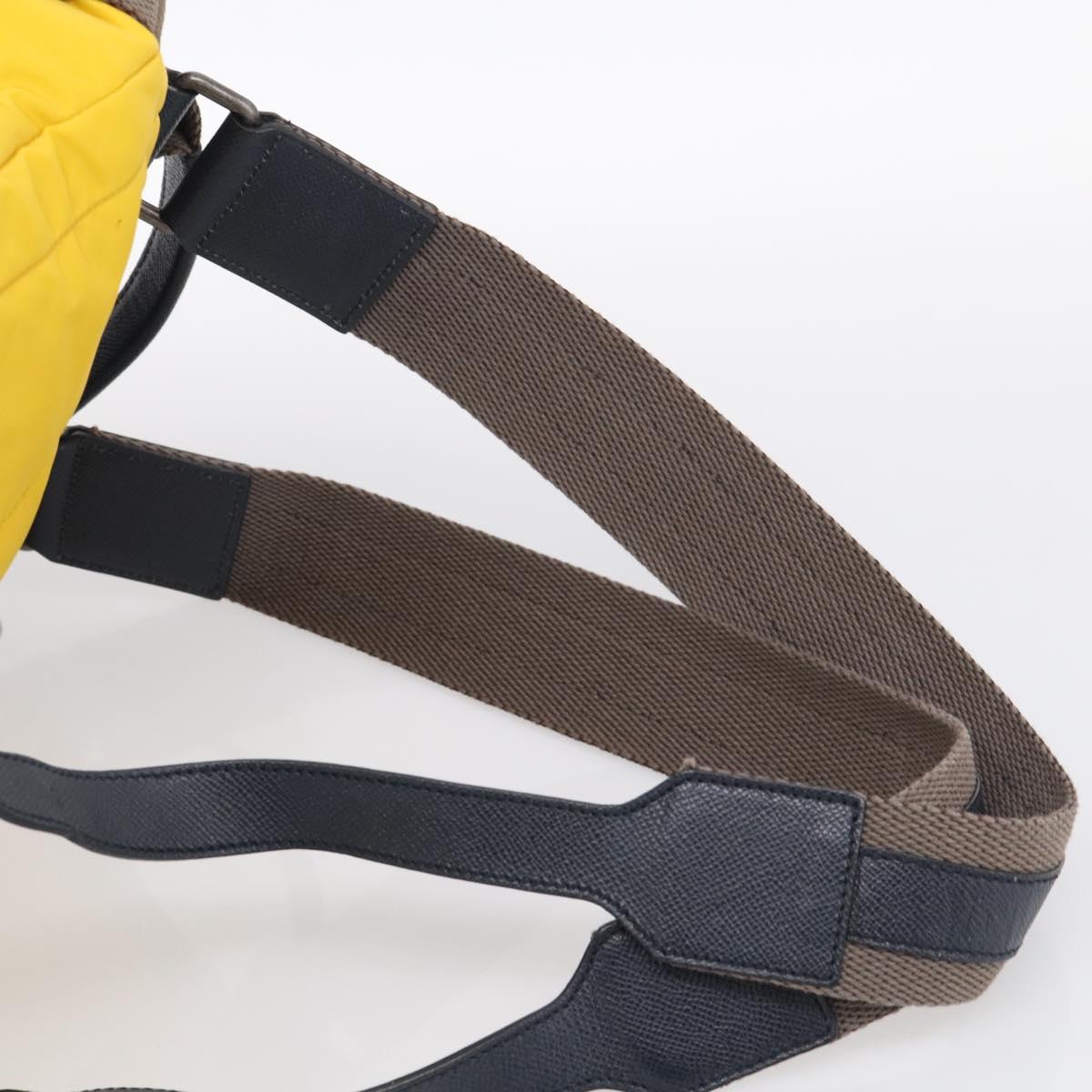 Dolce & Gabbana Backpack Nylon Yellow Auth bs37581