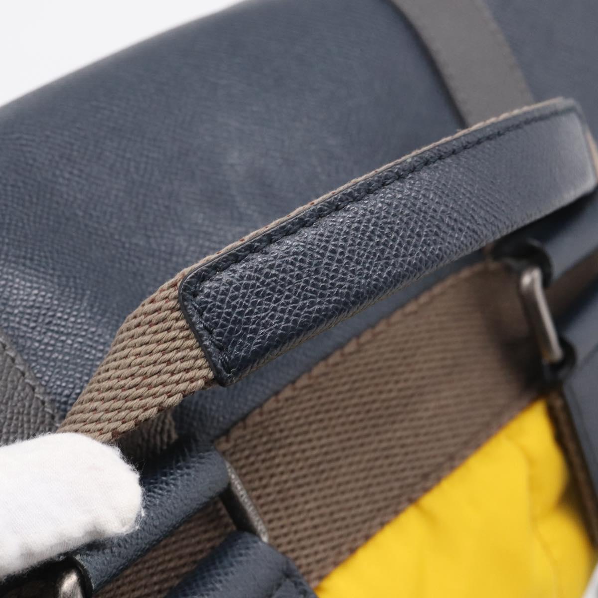 Dolce & Gabbana Backpack Nylon Yellow Auth bs37581