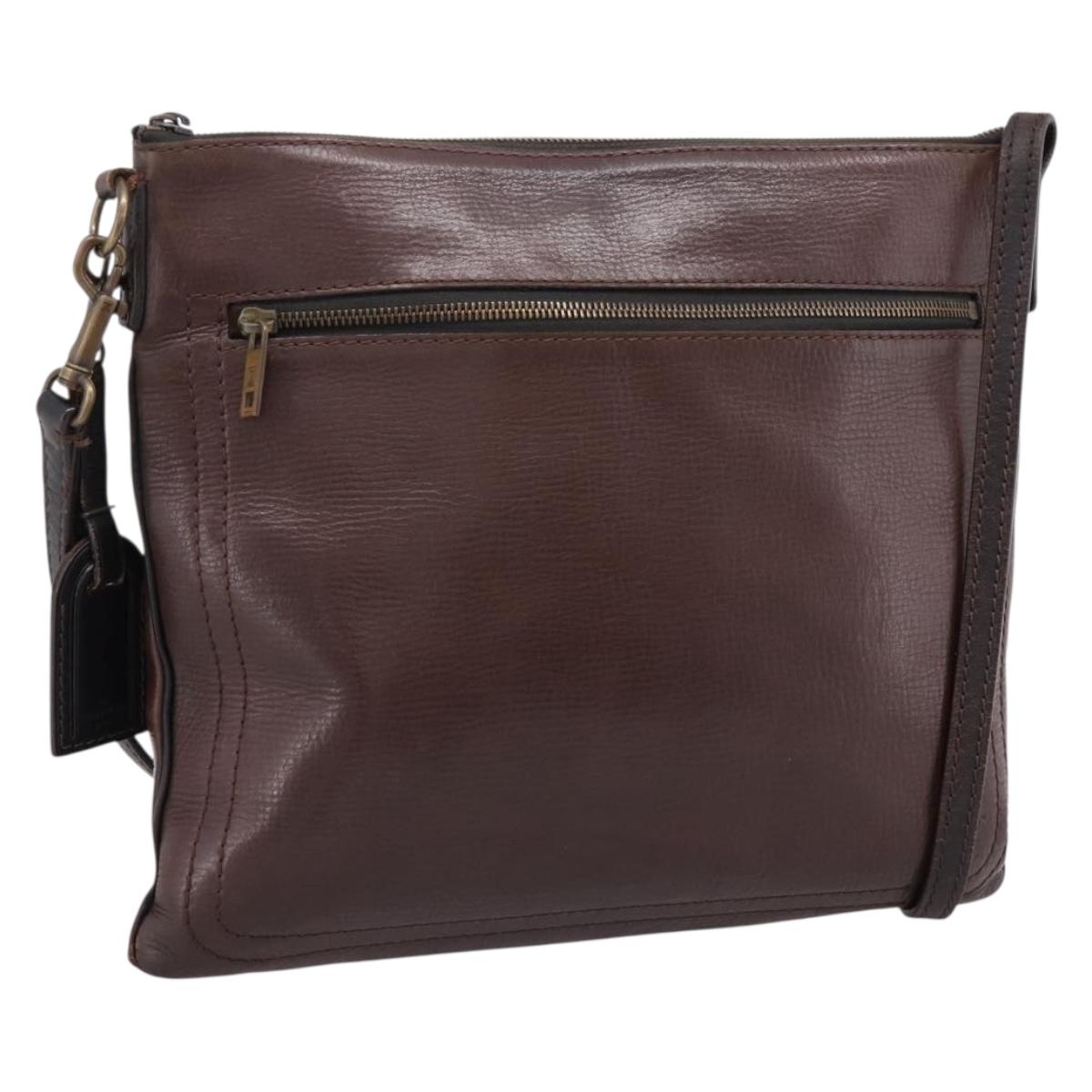 LOUIS VUITTON Utah Sac Plat Shoulder Bag Brown M92073 LV Auth bs37598