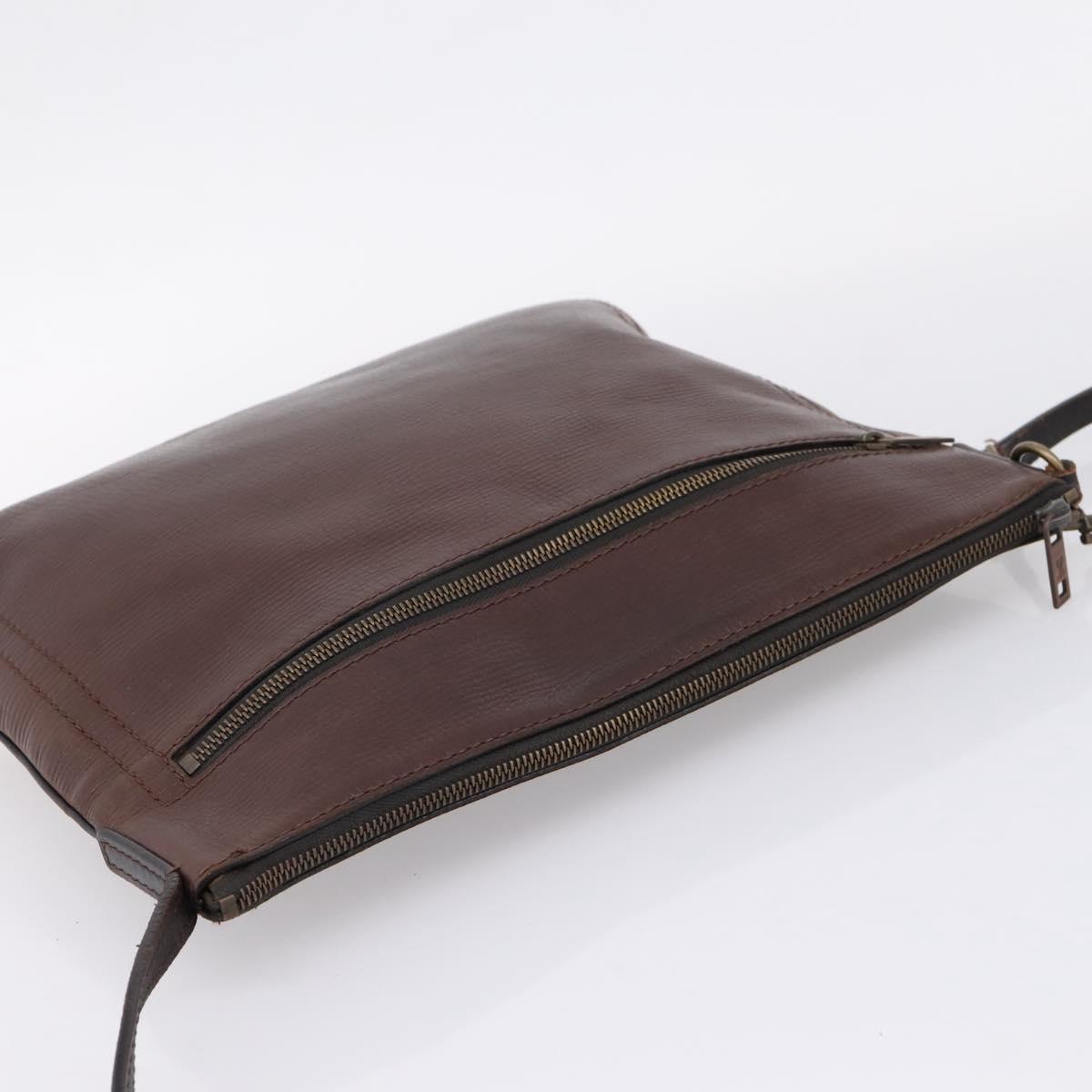 LOUIS VUITTON Utah Sac Plat Shoulder Bag Brown M92073 LV Auth bs37598