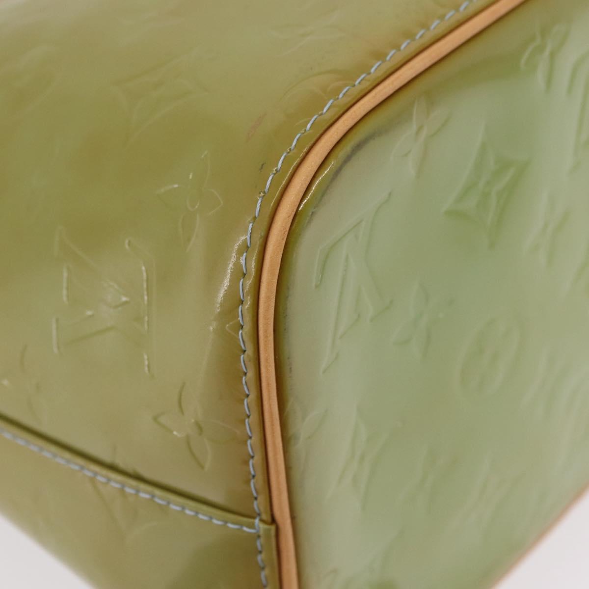 LOUIS VUITTON Monogram Vernis Houston Hand Bag Baby Blue M91005 LV Auth bs37601