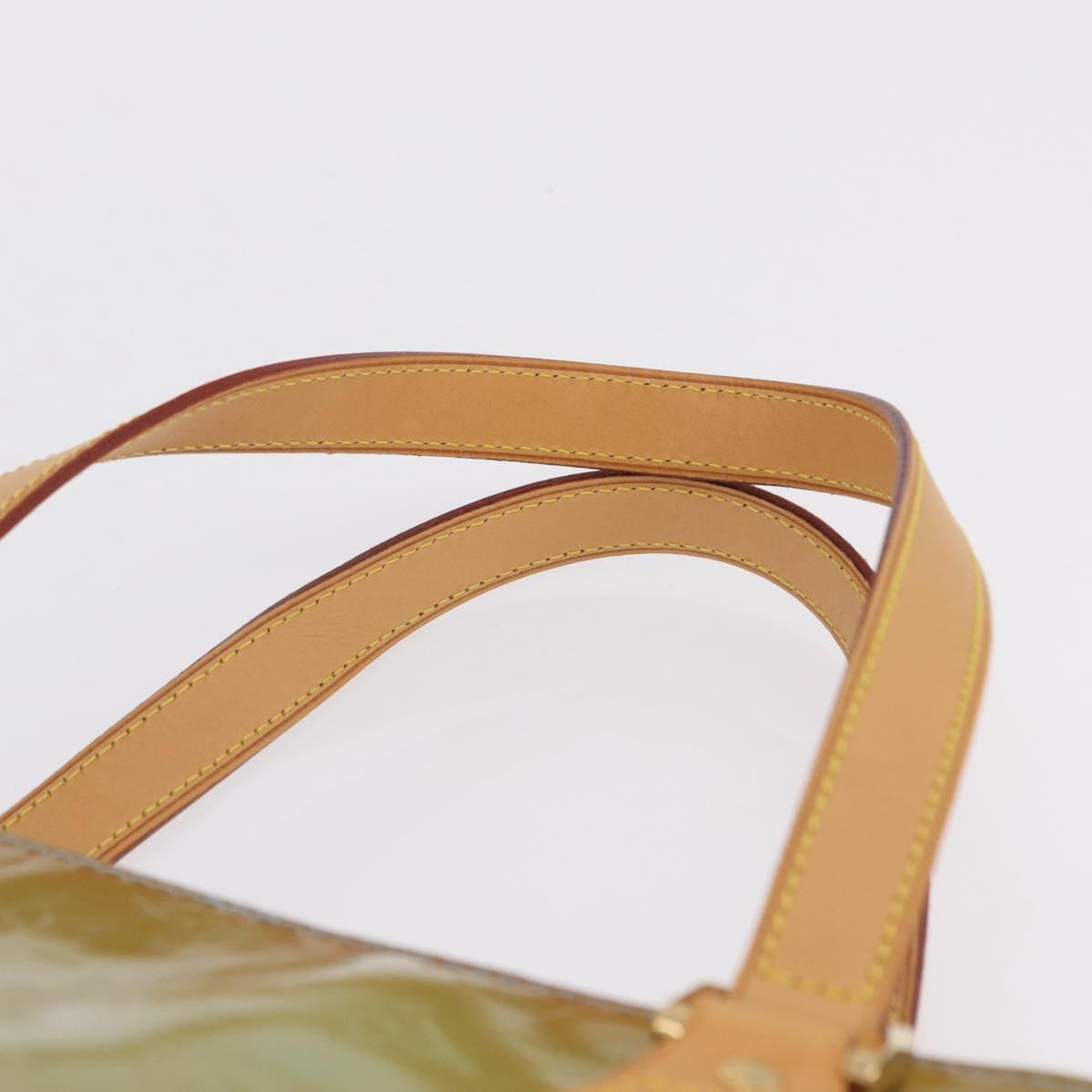LOUIS VUITTON Monogram Vernis Houston Hand Bag Baby Blue M91005 LV Auth bs37601