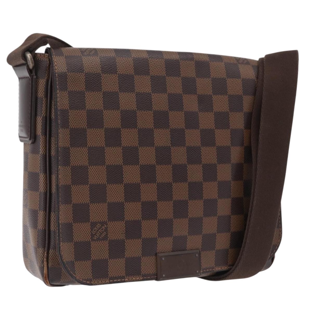 LOUIS VUITTON Damier Ebene District PM Shoulder Bag N41213 LV Auth bs37608
