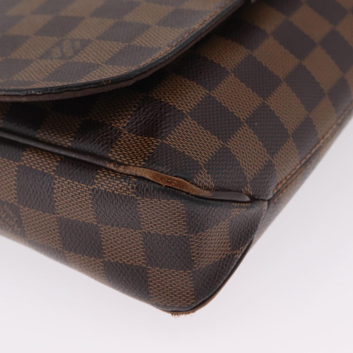 LOUIS VUITTON Damier Ebene District PM Shoulder Bag N41213 LV Auth bs37608