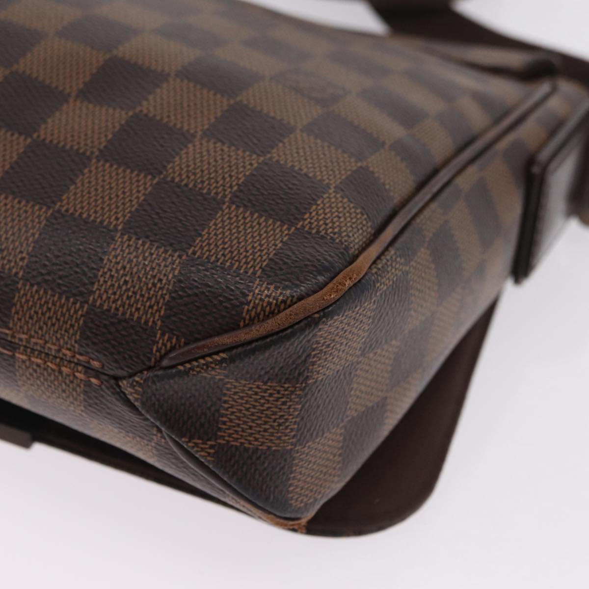LOUIS VUITTON Damier Ebene District PM Shoulder Bag N41213 LV Auth bs37608