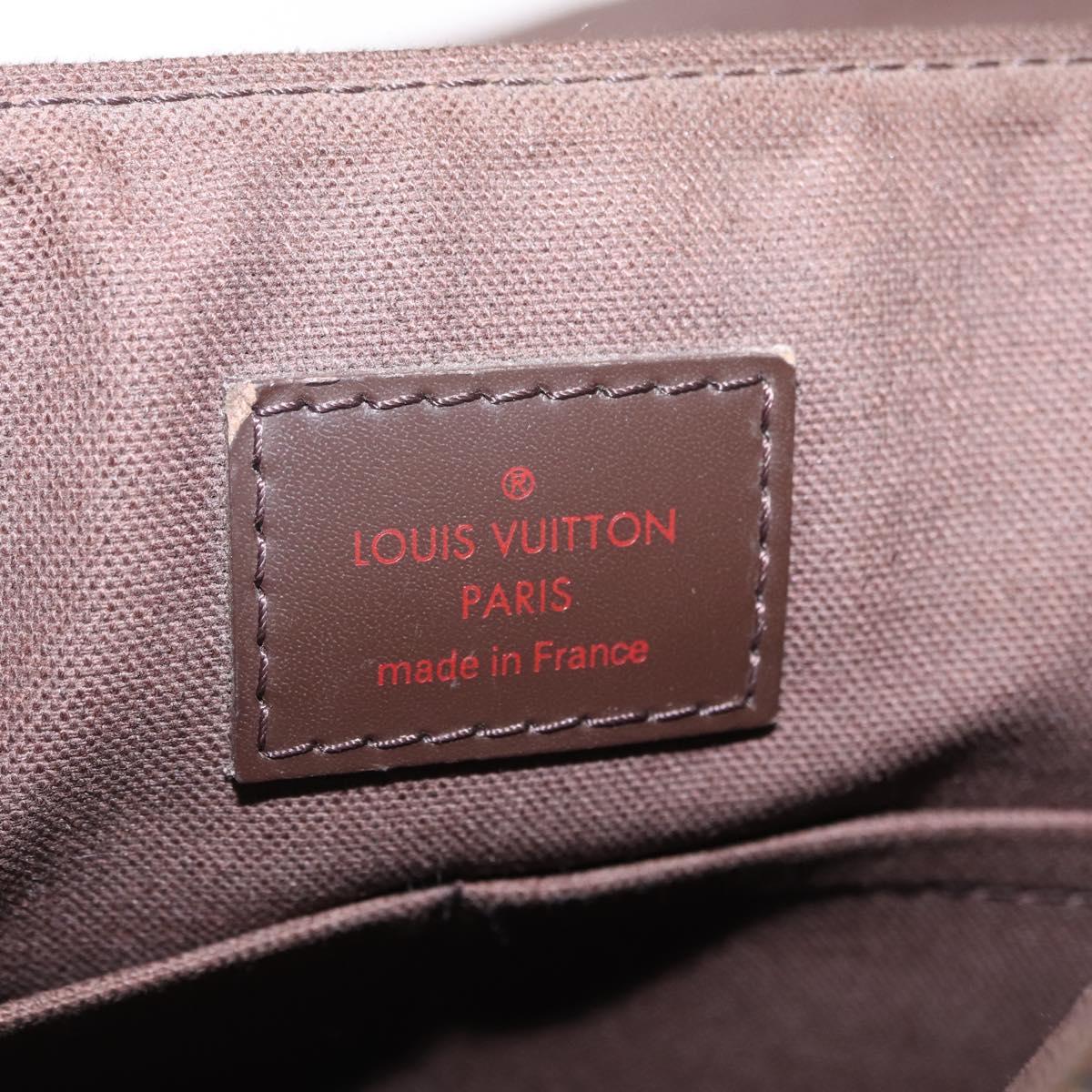 LOUIS VUITTON Damier Ebene District PM Shoulder Bag N41213 LV Auth bs37608
