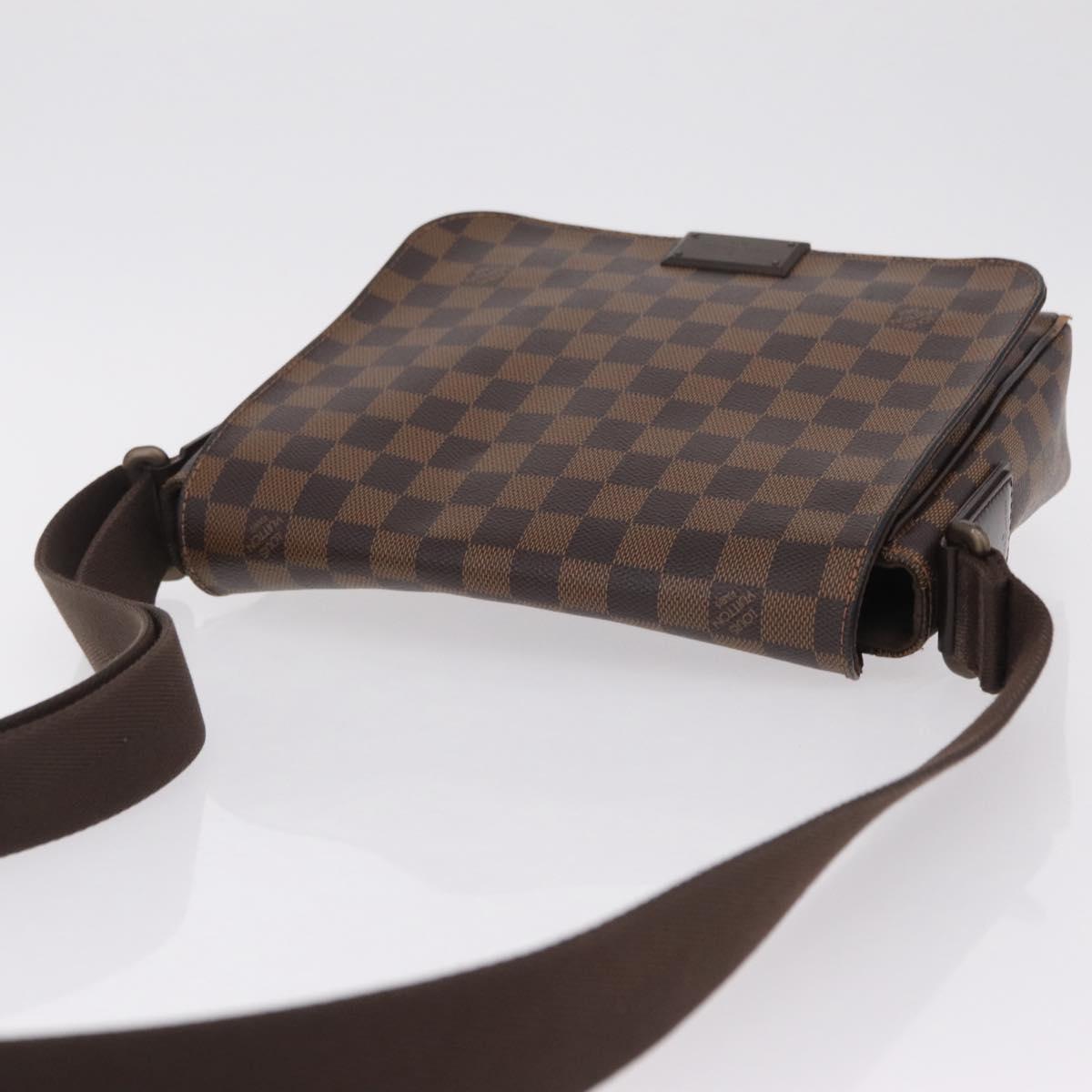 LOUIS VUITTON Damier Ebene District PM Shoulder Bag N41213 LV Auth bs37608