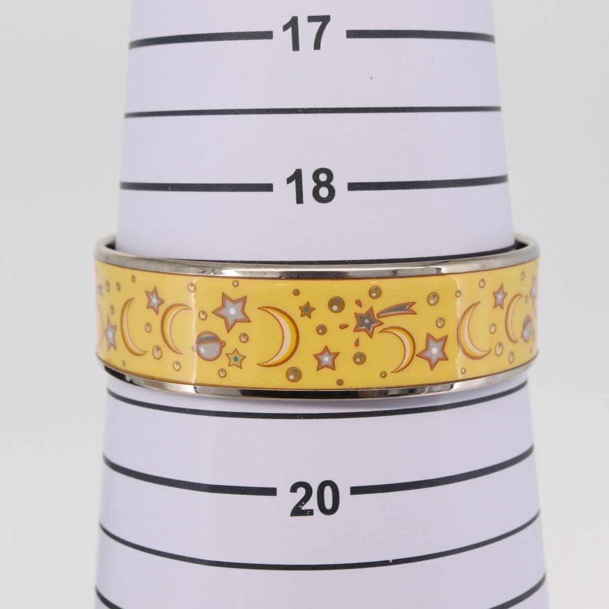 HERMES Bangle Emile Bracelet metal Yellow Auth bs37618V