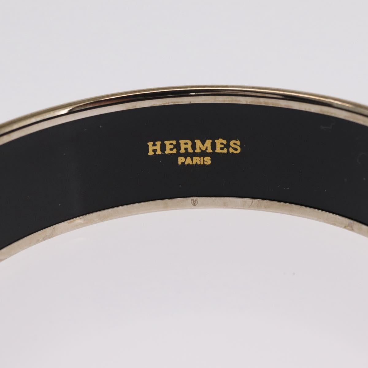 HERMES Bangle Emile Bracelet metal Yellow Auth bs37618V