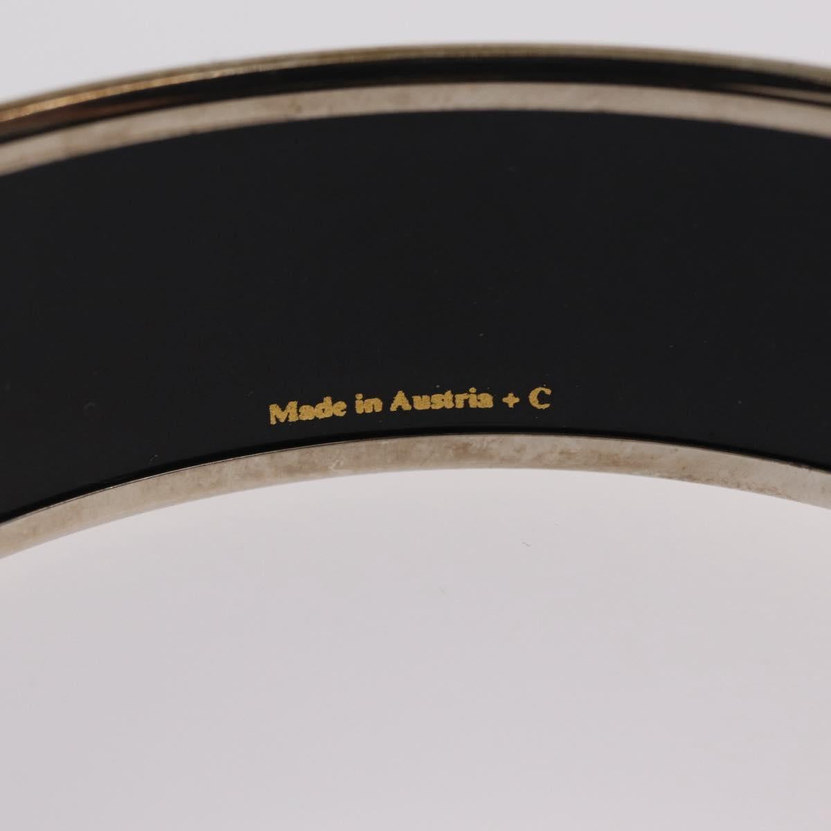 HERMES Bangle Emile Bracelet metal Yellow Auth bs37618V