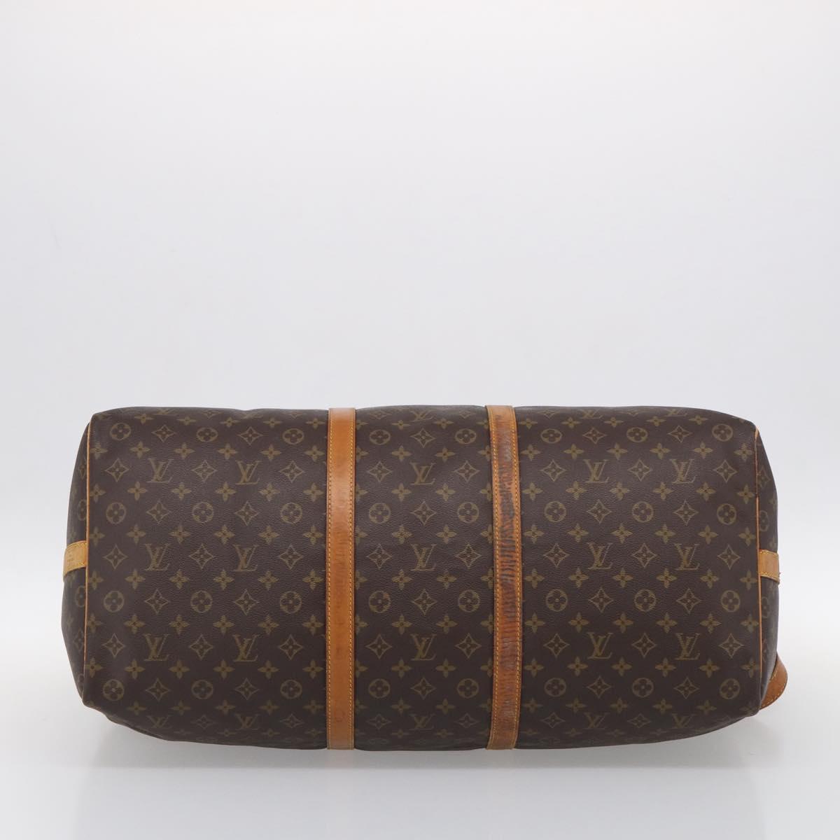 LOUIS VUITTON Monogram Keepall Bandouliere 60 Boston Bag M41412 LV Auth bs37648