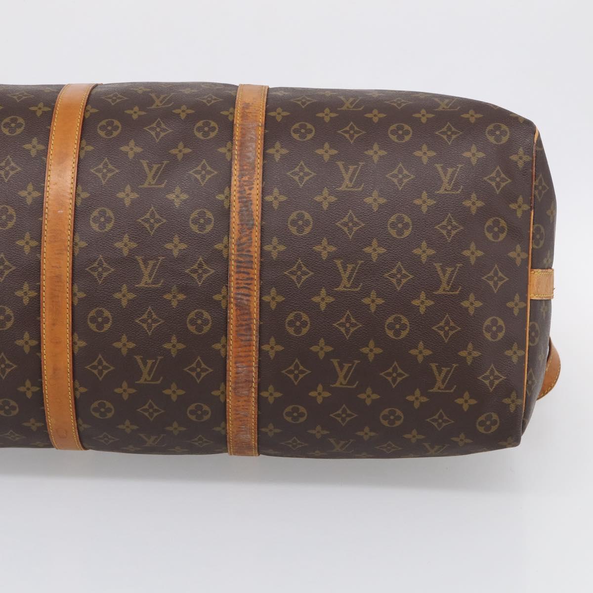 LOUIS VUITTON Monogram Keepall Bandouliere 60 Boston Bag M41412 LV Auth bs37648