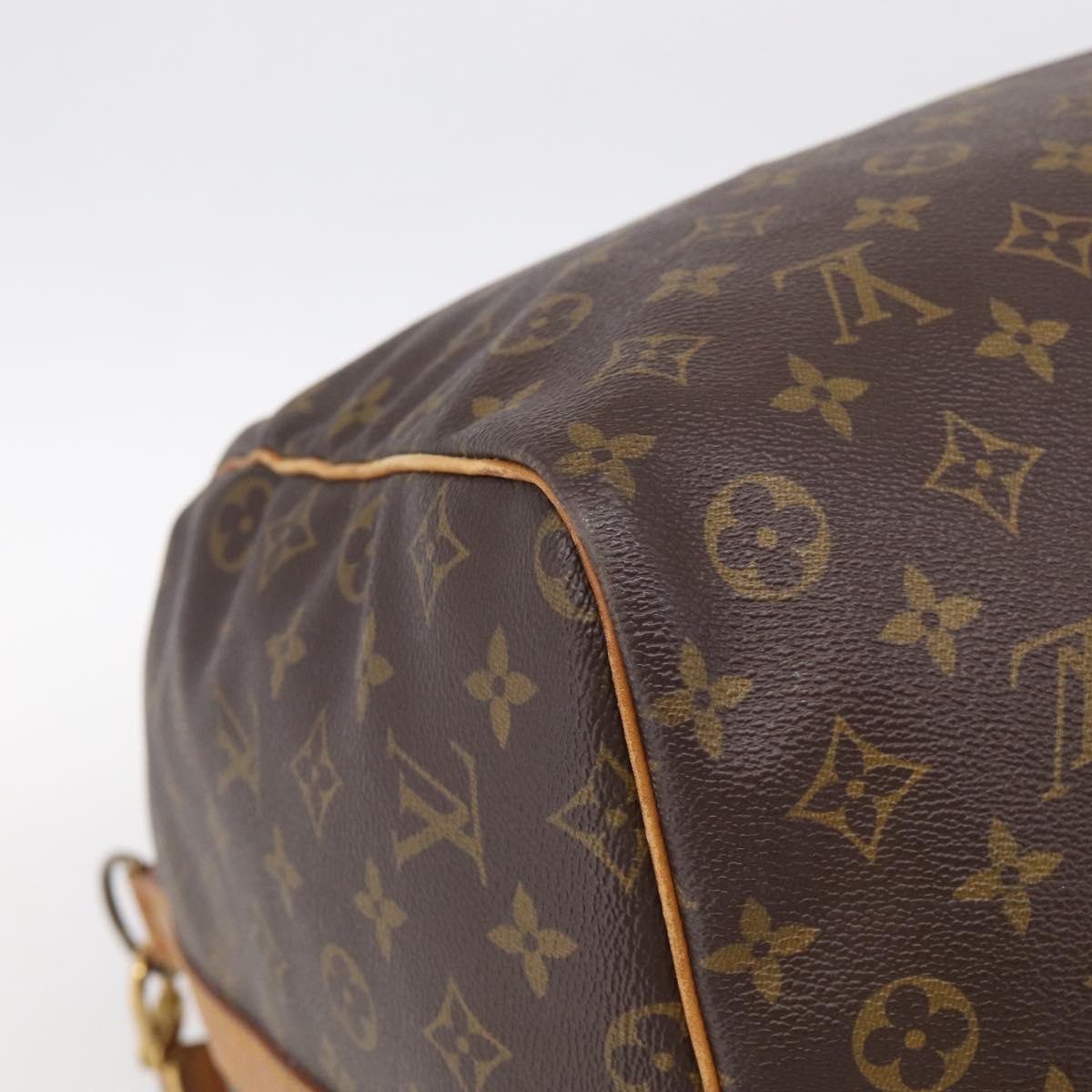 LOUIS VUITTON Monogram Keepall Bandouliere 60 Boston Bag M41412 LV Auth bs37648