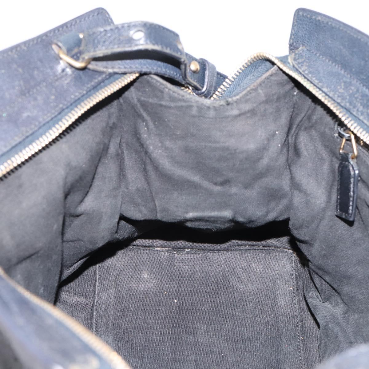 Saint Laurent Cavass Chic Mini Bag Leather 2way Black Gold 370699 Auth bs37674