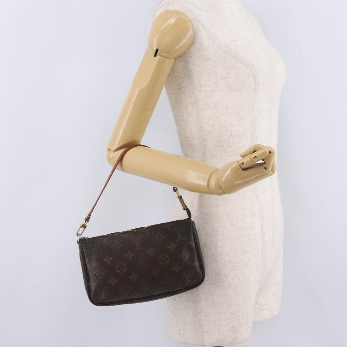 LOUIS VUITTON Monogram Pochette Accessoires Pouch M51980 LV Auth bs37682