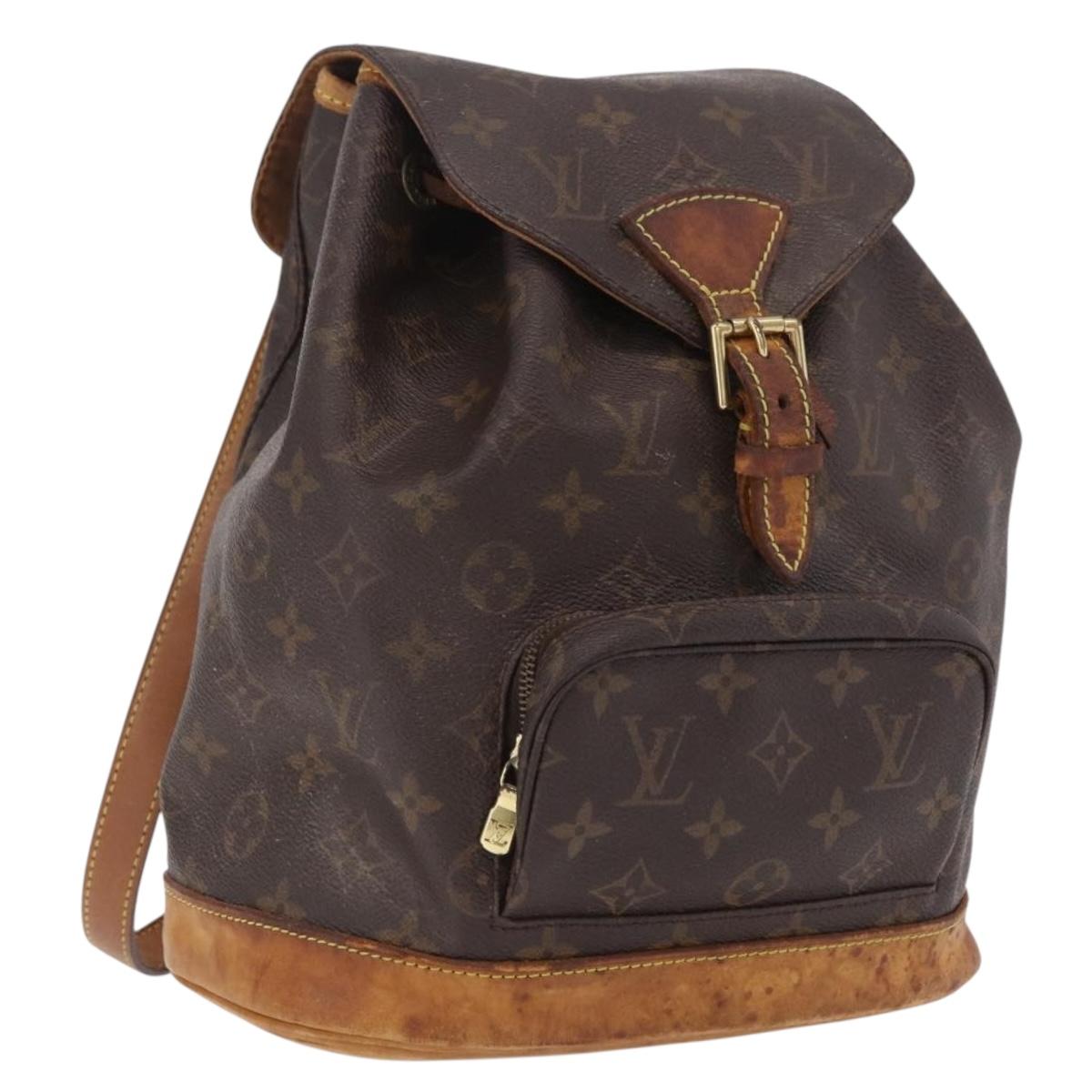 LOUIS VUITTON Monogram Montsouris MM Backpack M51136 LV Auth bs37688