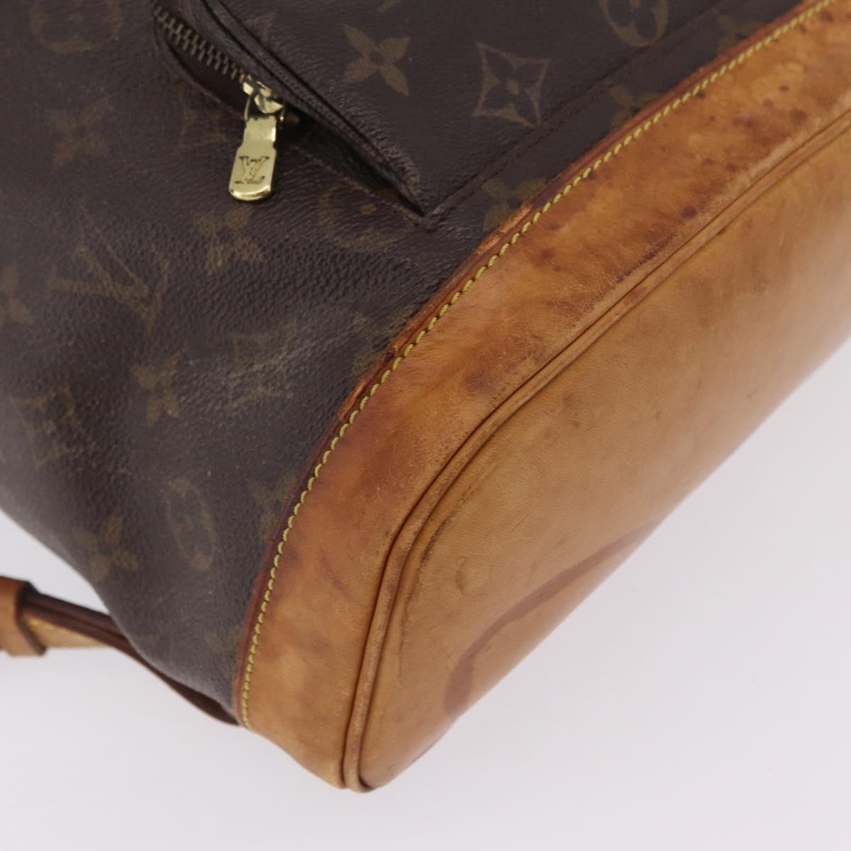LOUIS VUITTON Monogram Montsouris MM Backpack M51136 LV Auth bs37688