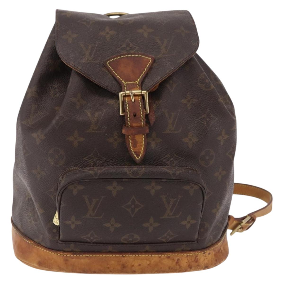 LOUIS VUITTON Monogram Montsouris MM Backpack M51136 LV Auth bs37688