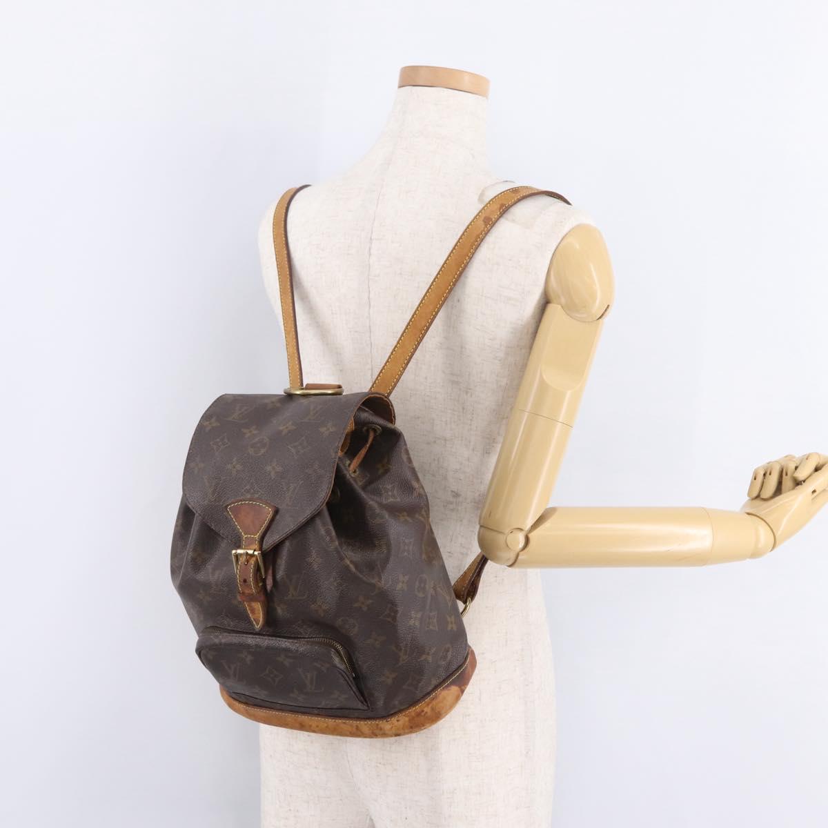 LOUIS VUITTON Monogram Montsouris MM Backpack M51136 LV Auth bs37688