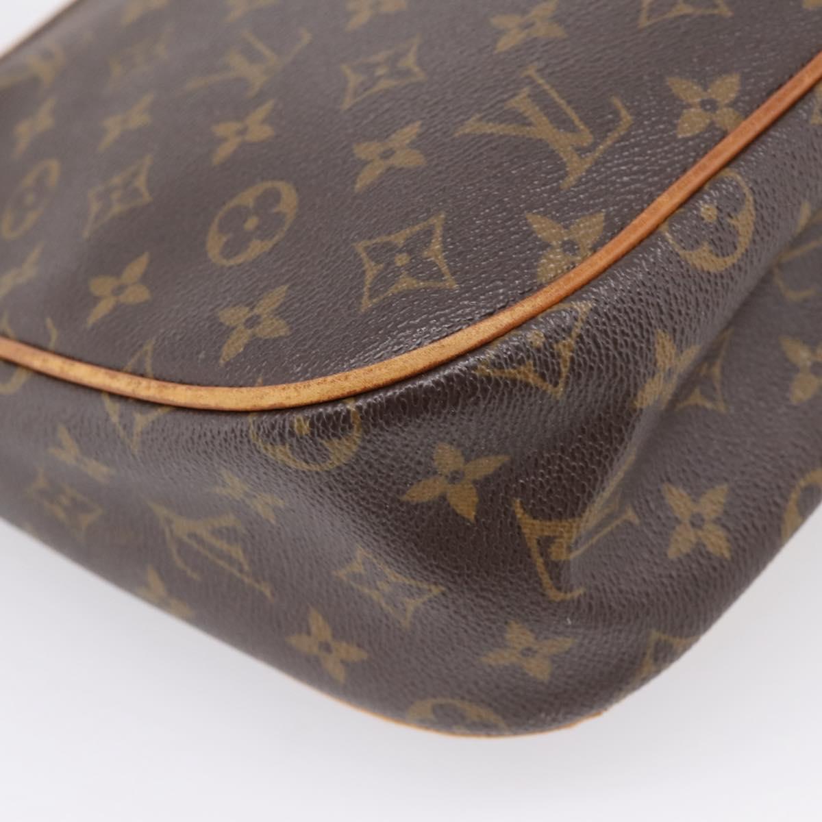 LOUIS VUITTON Monogram Hudson GM Shoulder Bag M40045 LV Auth bs37699