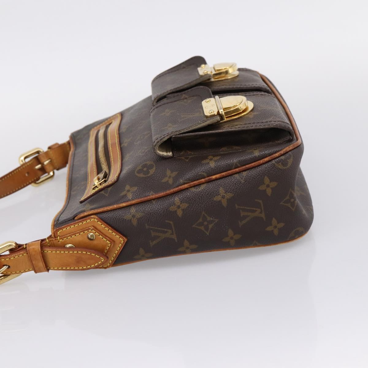 LOUIS VUITTON Monogram Hudson GM Shoulder Bag M40045 LV Auth bs37699