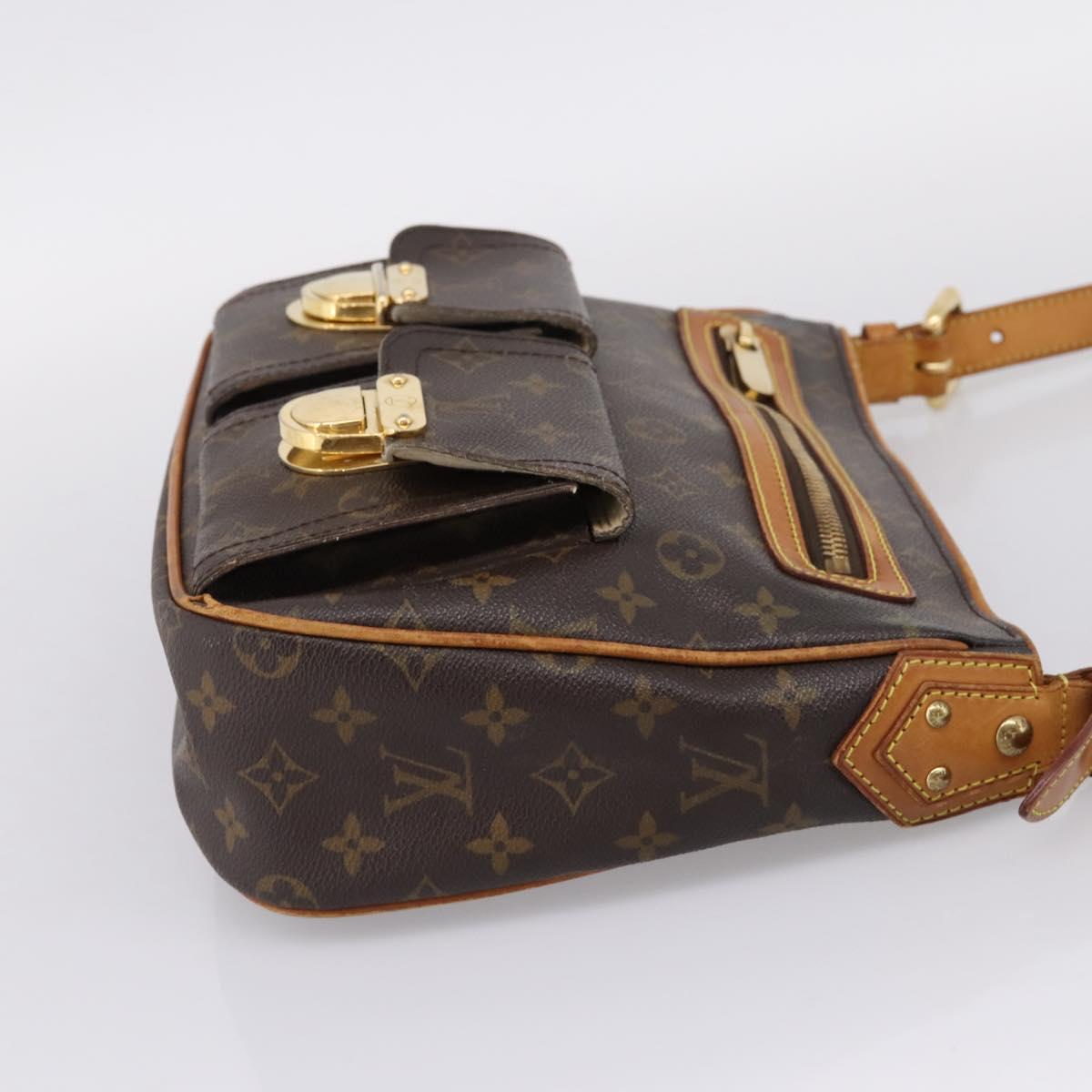 LOUIS VUITTON Monogram Hudson GM Shoulder Bag M40045 LV Auth bs37699