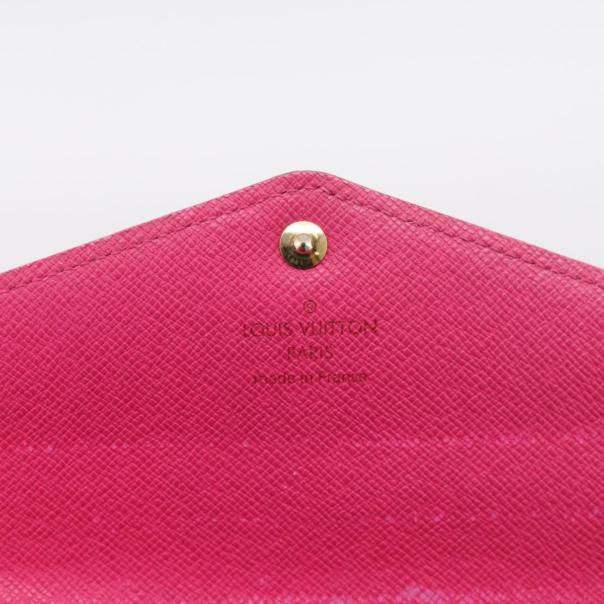 LOUIS VUITTON Monogram Multicolor Portefeiulle Sarah Black M60668 Auth bs37702
