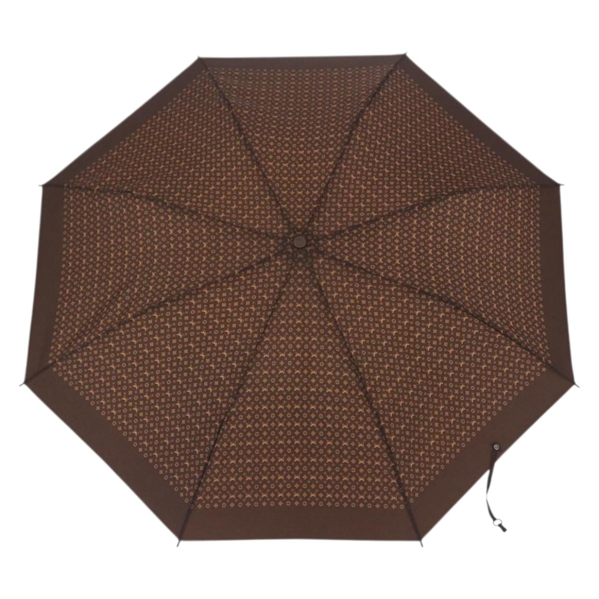 LOUIS VUITTON Monogram Folding Umbrella LV Auth bs37723