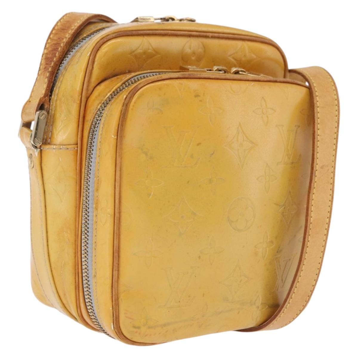 LOUIS VUITTON Monogram Vernis Wooster Shoulder Bag Gris M91036 LV Auth bs37759
