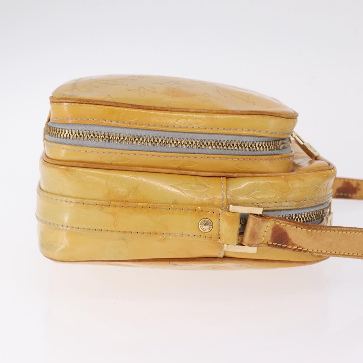 LOUIS VUITTON Monogram Vernis Wooster Shoulder Bag Gris M91036 LV Auth bs37759