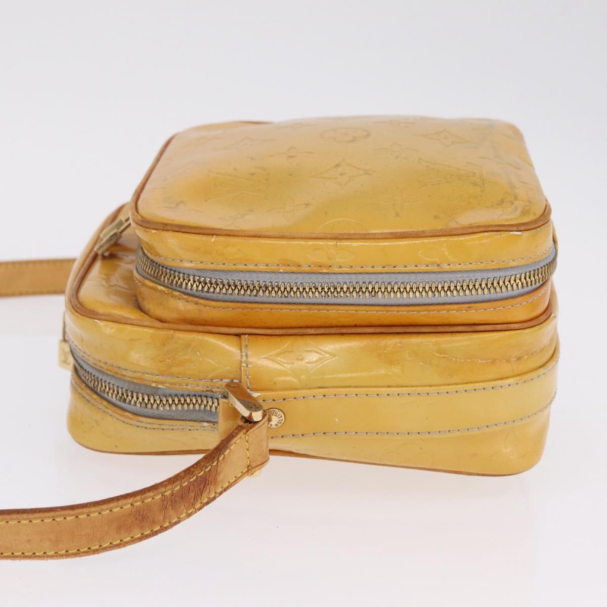 LOUIS VUITTON Monogram Vernis Wooster Shoulder Bag Gris M91036 LV Auth bs37759