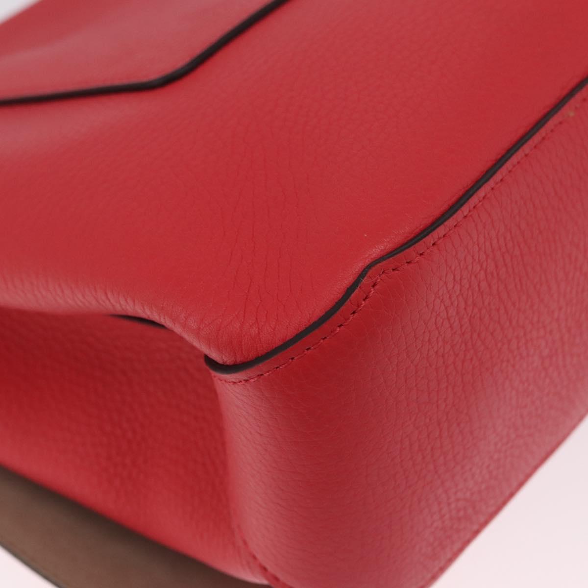 LOUIS VUITTON Parnasea Volta Hand Bag Leather Red M50287 LV Auth bs37780V