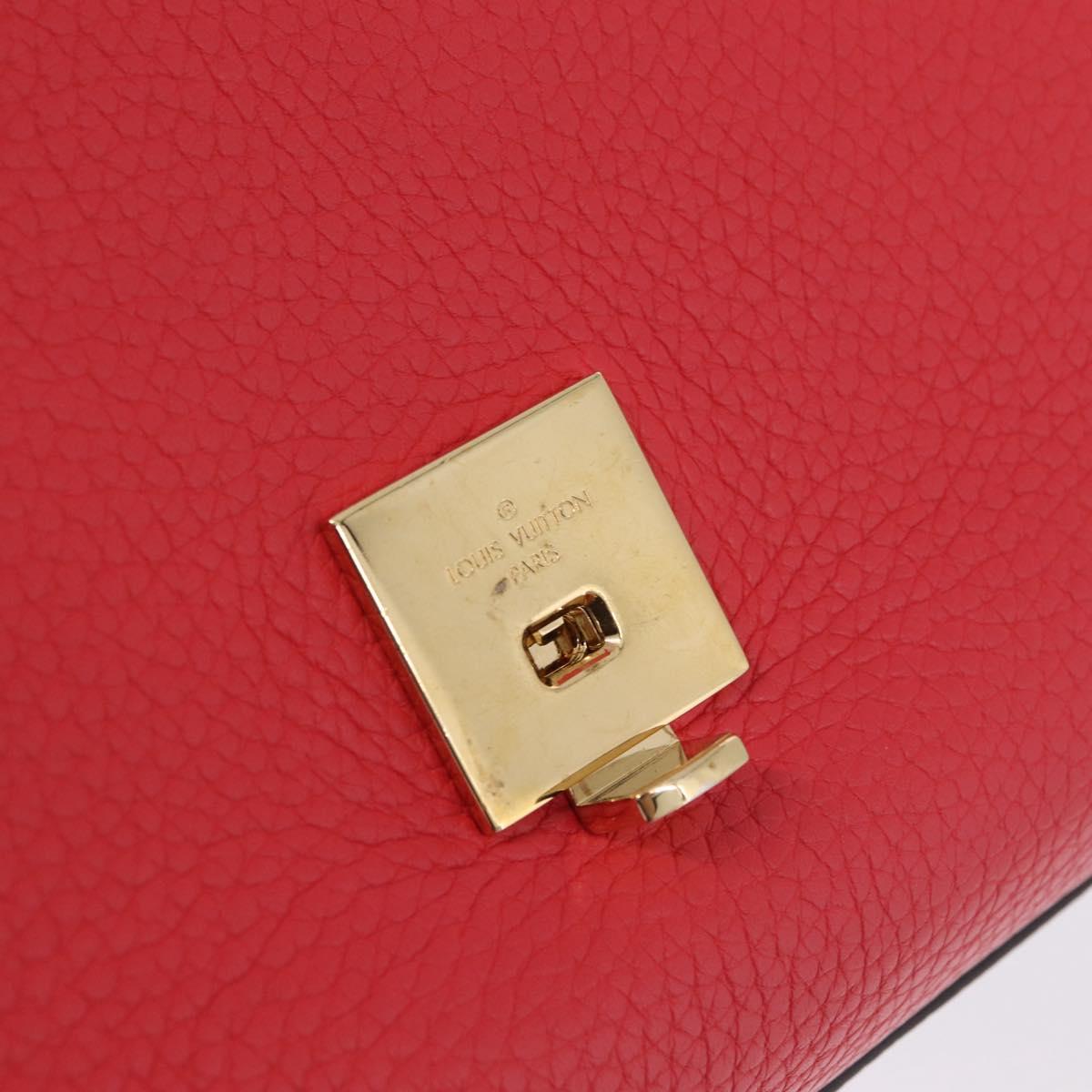 LOUIS VUITTON Parnasea Volta Hand Bag Leather Red M50287 LV Auth bs37780V